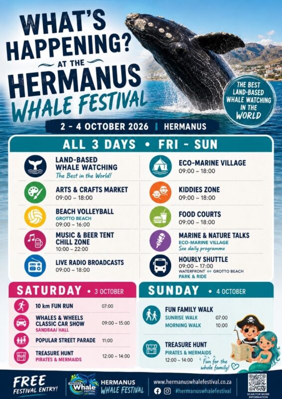 2026 Programme - Hermanus Whale Festival