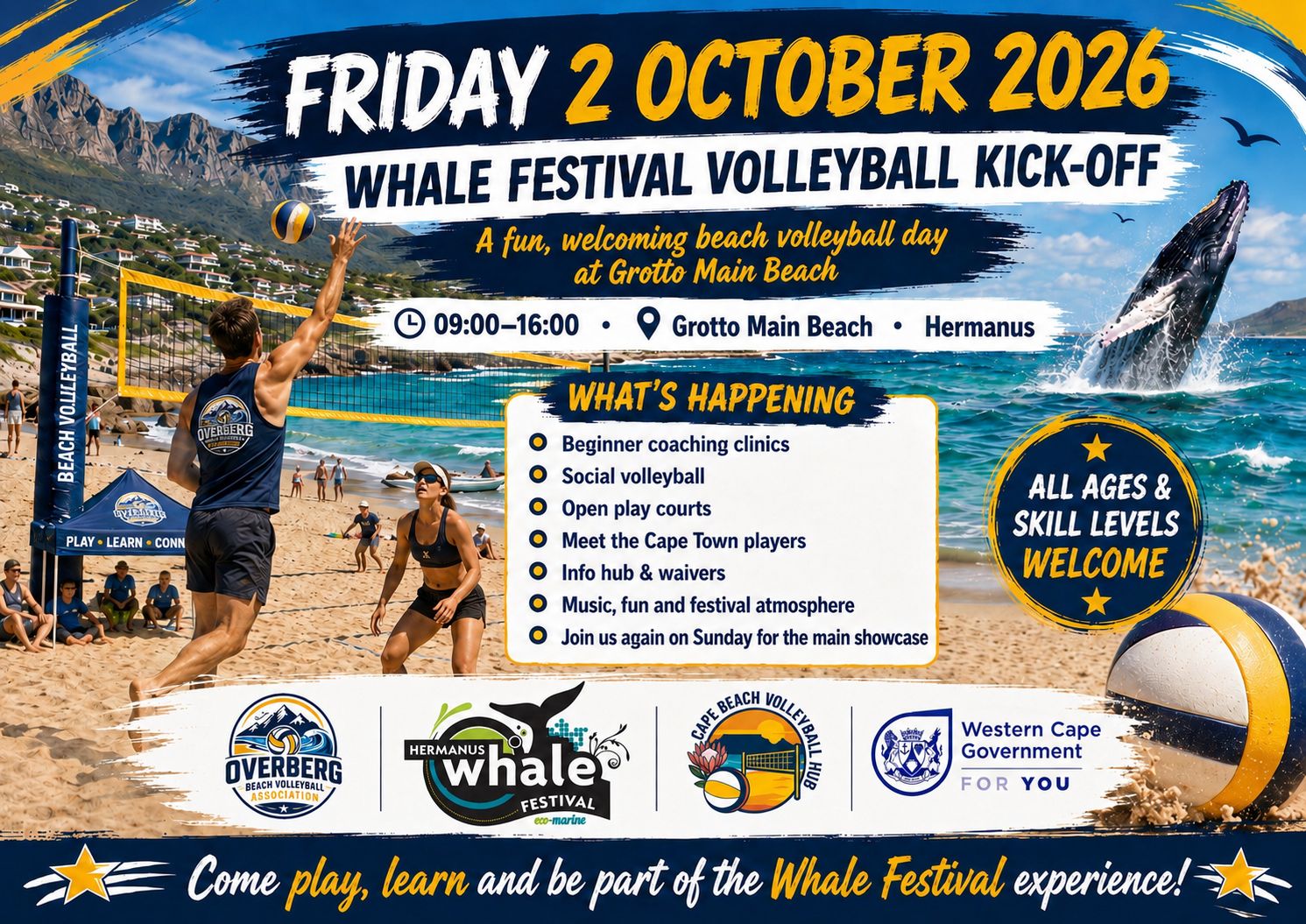 Friday Beach Volleyball at Grotto Beach